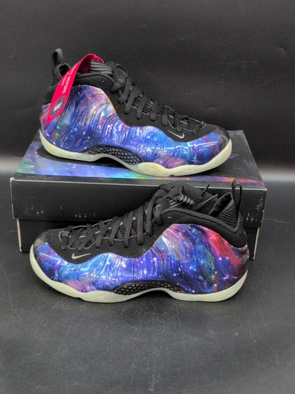 Nike Air Foamposite One QS Galaxy 2025 Shoes Men's 8.5 Obsidian Anthracite